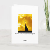 Carte de voeux Merci (Dos)