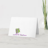 Carte de voeux Merci (Dos)