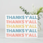 Carte de vœux Merci à tous avec un fond joyeux (Debout devant)