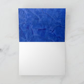 Carte de voeux Merci bleu foncé (Intérieur)