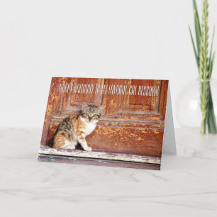 Carte de voeux Merci Cat Rescuer
