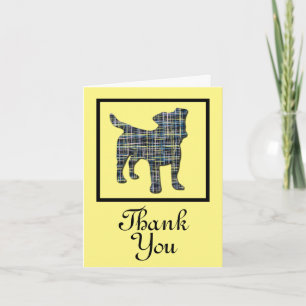 Carte de vœux Merci Chien Jack Russell Terrier