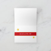 Carte de voeux Merci de cinéma de fête cadeau (Intérieur)