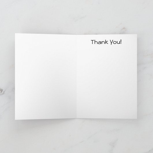 Carte de voeux Merci de l'enseignant (Intérieur)