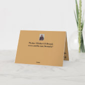 Carte de voeux Merci de travail (Dos)