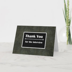 Carte de voeux Merci d'entrevue