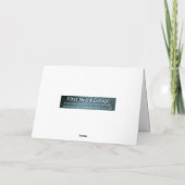 Carte de voeux Merci en plumes (Dos)