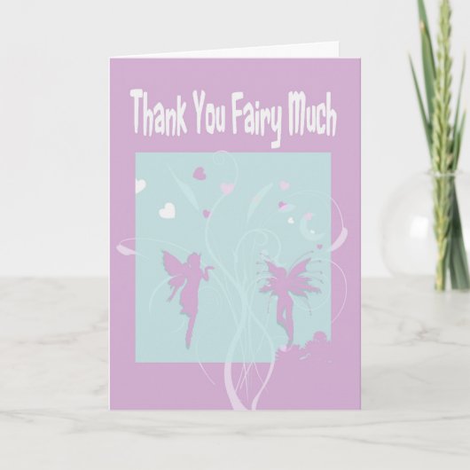 Carte de voeux Merci Fairy Beaucoup (Devant)