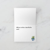 Carte de voeux Merci Fleur sauvage Aquarelle (Intérieur)