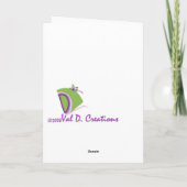 Carte de voeux Merci Mère (Dos)