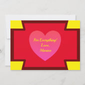 Carte de voeux Merci plat (Dos)