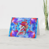 Carte de voeux Merci Poodle (Devant)