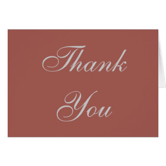 Carte de voeux Merci Redwood gris couleur