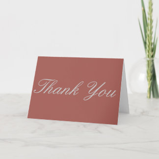 Carte de voeux Merci Redwood gris couleur