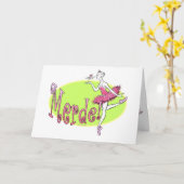 Carte de voeux Merde (Fleur jaune)