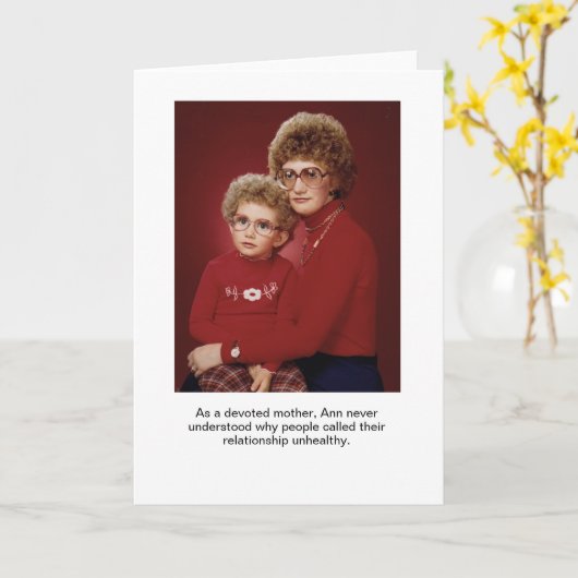 Carte de voeux mère dédiée (Fleur jaune)