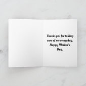 Carte de voeux Mère Et Enfant Silhouettes (Intérieur)