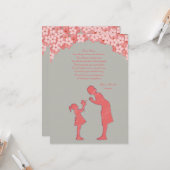 Carte de voeux mère et fille (Devant/Arrière en situation)