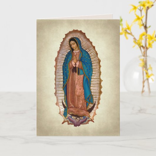 carte de voeux mère marie (Fleur jaune)