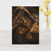 Carte de voeux Mère Terre Art Abstrait (Fleur jaune)