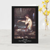 Carte de voeux Mermaid (Fleur jaune)