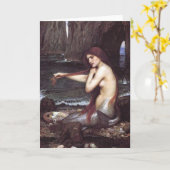 Carte de voeux Mermaid Artwork (Fleur jaune)