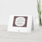 Carte de voeux Mermaid Rendezvous (Dos)