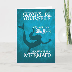 Carte de voeux Mermaid - Soyez toujours une Sirène