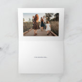 Carte de voeux Merry + Bright Marquee - Bleu (Intérieur)