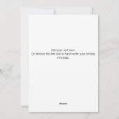 Carte de vœux Merry ChrisMouse à plat (Dos)