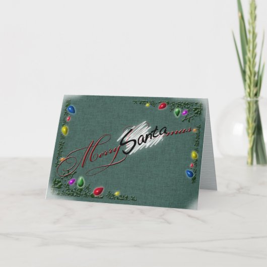 Carte de voeux "Merry SANTAmas" (Devant)