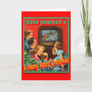 Carte de voeux MerryRetroChrismsTV