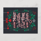 Carte de vœux merveilleuse période de l'année (Devant)