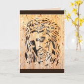 carte de voeux messie (Fleur jaune)