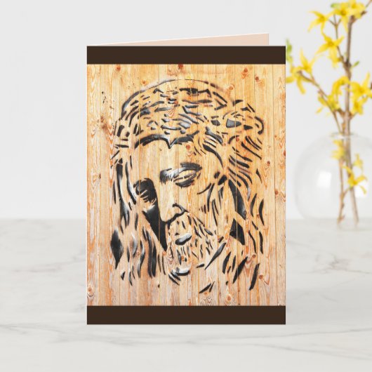 carte de voeux messie (Fleur jaune)