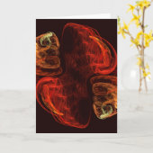 Carte de voeux Métamorphosis Art Abstrait (Fleur jaune)