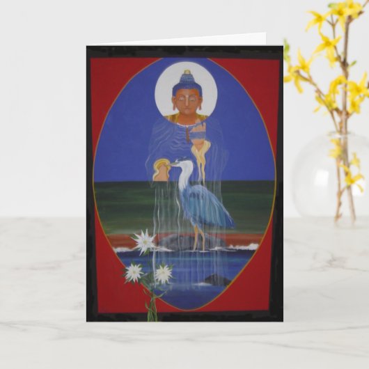 Carte de voeux Metta (Fleur jaune)