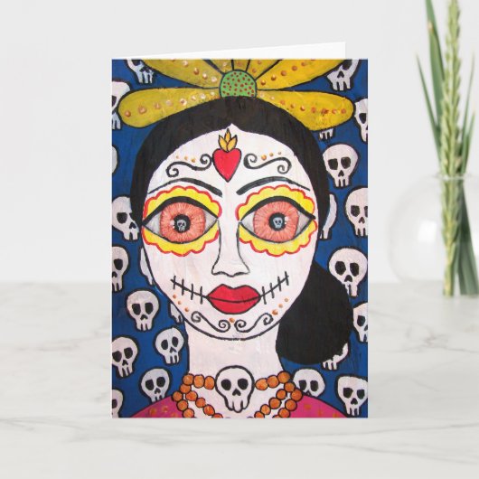 Carte de voeux "MI Catrina" (jour des morts) (Devant)