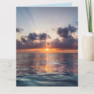 Carte de vœux Miami Sunset VIBES SANITAIRES