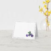 Carte de voeux Michigan Blueberry (Fleur jaune)