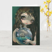 Carte de voeux "Microcosm : Seascape" (Fleur jaune)