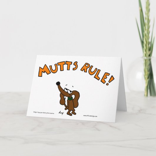 Carte de voeux Midge MUTTS RULE (Devant)