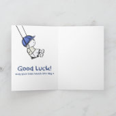 Carte de voeux mignonne bébé bonne chance encourag (Intérieur)