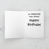 Carte de voeux mignonne de chat de diseur de bonne (Intérieur)