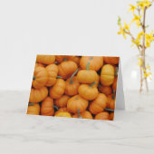 Carte de voeux mignonne de photo de citrouilles (Fleur jaune)