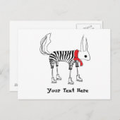 Carte de voeux mignonne d'écureuil (Devant / Derrière)