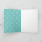 Carte de vœux mignonne hérisson pour penser à vous (Intérieur)