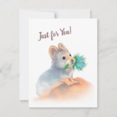 Carte de vœux mignonne - Juste pour vous (Devant)