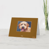 Carte de vœux mignonne Labradoodle (Dos)