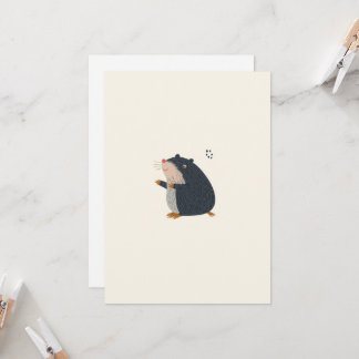 Carte de vœux Mignonne Taupe – Carte d'invitation